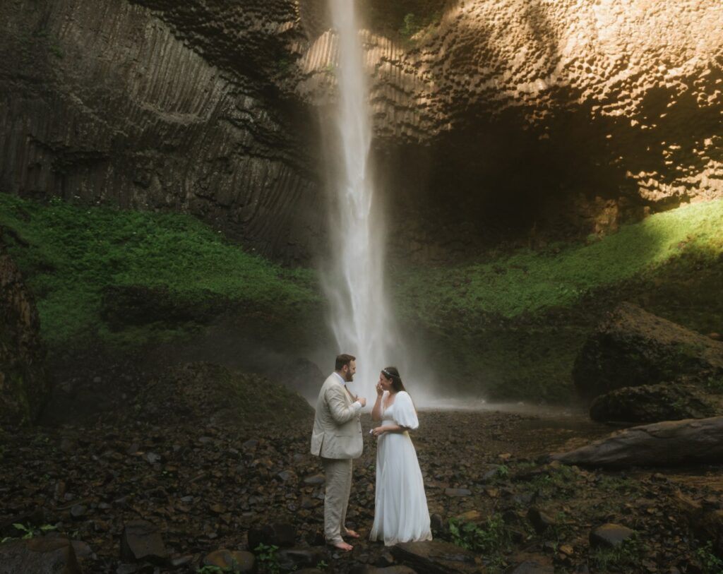 Exchanging vows in the Columbia River Gorge